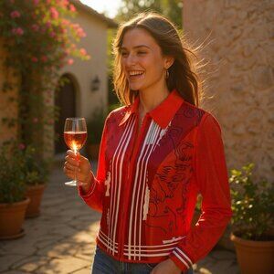 New Hermes Womens Constellation Cardigan Silk Twill & Silk Tricotage EU Size 42